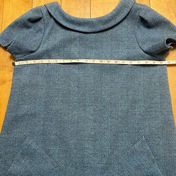 Birds of North America Millerbird dress 12 blue herringbone twill shortsleeve - Picture 6 of 13